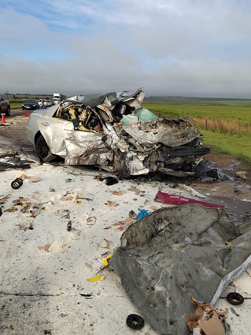 Picture of an accident between Ogies and Emalahleni